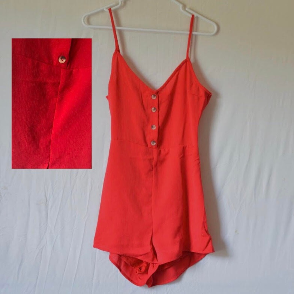 NWOT Red H&M Romper sz:4
